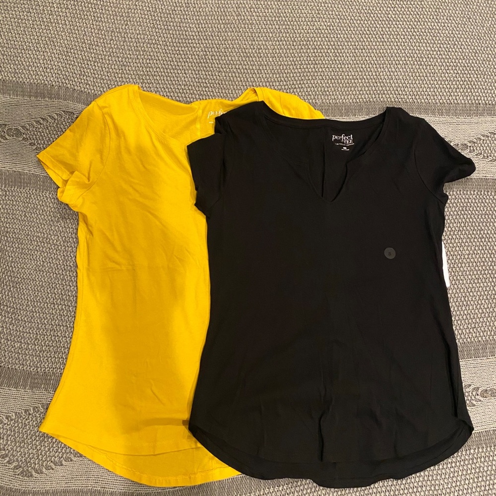 NY&C The Perfect Tee 2-set, black and yellow